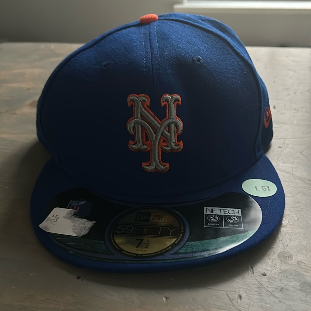 New Era Blue Fitted Hat with Classic Design